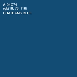 #124C74 - Chathams Blue Color Image