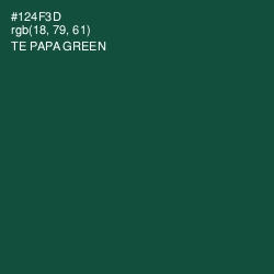 #124F3D - Te Papa Green Color Image
