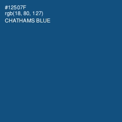 #12507F - Chathams Blue Color Image