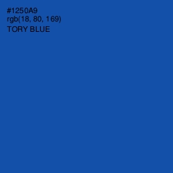 #1250A9 - Tory Blue Color Image