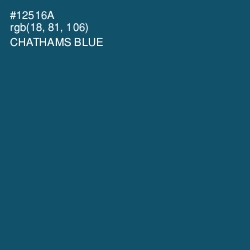 #12516A - Chathams Blue Color Image