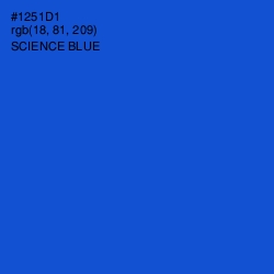 #1251D1 - Science Blue Color Image