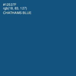 #12537F - Chathams Blue Color Image