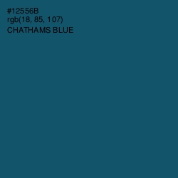 #12556B - Chathams Blue Color Image