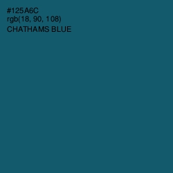 #125A6C - Chathams Blue Color Image