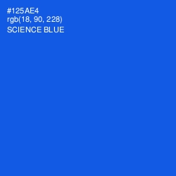 #125AE4 - Science Blue Color Image