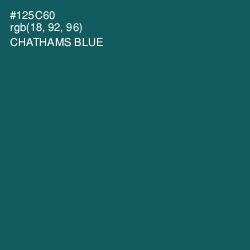 #125C60 - Chathams Blue Color Image