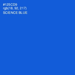#125CD9 - Science Blue Color Image