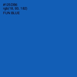 #125DB6 - Fun Blue Color Image