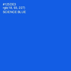 #125DE3 - Science Blue Color Image