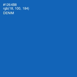 #1264B8 - Denim Color Image