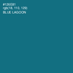 #126E81 - Blue Lagoon Color Image