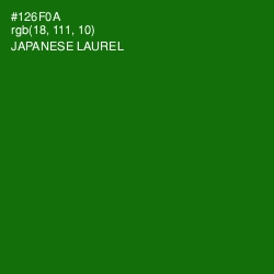 #126F0A - Japanese Laurel Color Image