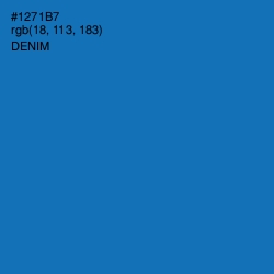 #1271B7 - Denim Color Image