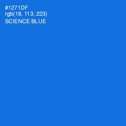 #1271DF - Science Blue Color Image