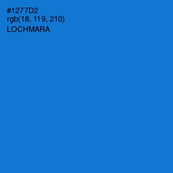 #1277D2 - Lochmara Color Image