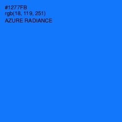 #1277FB - Azure Radiance Color Image