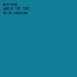 #127D98 - Blue Lagoon Color Image