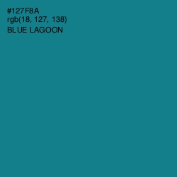 #127F8A - Blue Lagoon Color Image