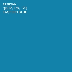 #1282AA - Eastern Blue Color Image