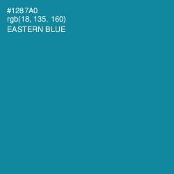 #1287A0 - Eastern Blue Color Image