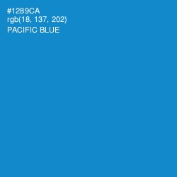 #1289CA - Pacific Blue Color Image