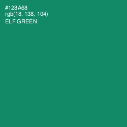 #128A68 - Elf Green Color Image