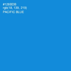 #128BDB - Pacific Blue Color Image