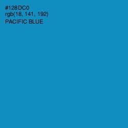 #128DC0 - Pacific Blue Color Image