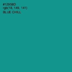 #12958D - Blue Chill Color Image