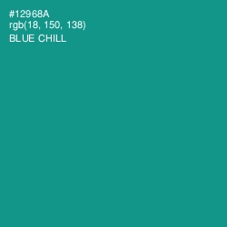 #12968A - Blue Chill Color Image