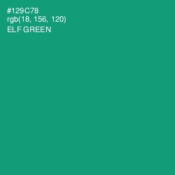 #129C78 - Elf Green Color Image