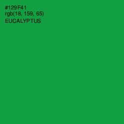 #129F41 - Eucalyptus Color Image