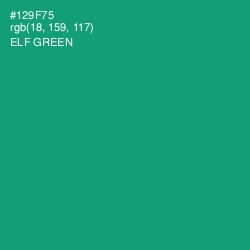 #129F75 - Elf Green Color Image