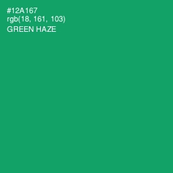 #12A167 - Green Haze Color Image
