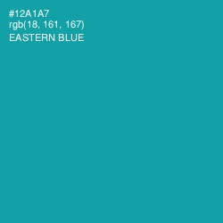 #12A1A7 - Eastern Blue Color Image