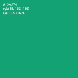 #12A274 - Green Haze Color Image