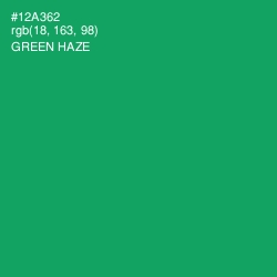 #12A362 - Green Haze Color Image