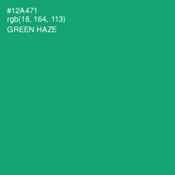 #12A471 - Green Haze Color Image