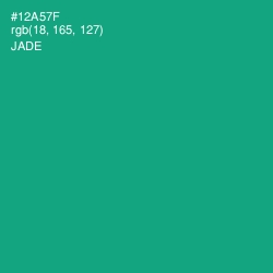 #12A57F - Jade Color Image