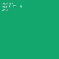 #12A76F - Jade Color Image