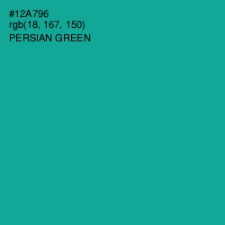 #12A796 - Persian Green Color Image