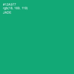 #12A977 - Jade Color Image
