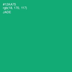 #12AA75 - Jade Color Image