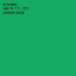 #12AB65 - Green Haze Color Image