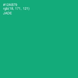 #12AB79 - Jade Color Image