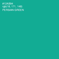 #12AB94 - Persian Green Color Image