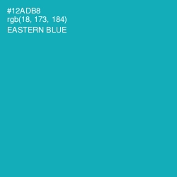 #12ADB8 - Eastern Blue Color Image