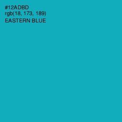 #12ADBD - Eastern Blue Color Image