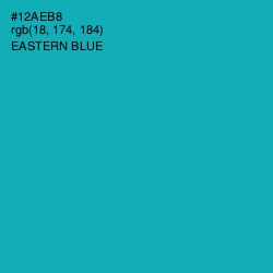 #12AEB8 - Eastern Blue Color Image